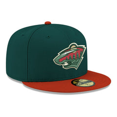 Minnesota Wild New Era Core Logo Two-Tone 59FIFTY Fitted Hat - Green - NHL 203471459