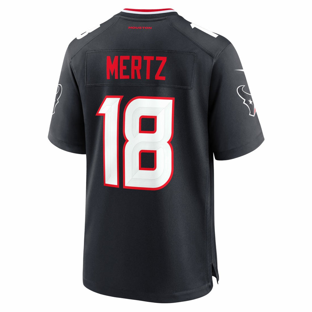 Nike Graham Mertz Houston Texans Team Game Jersey Navy
