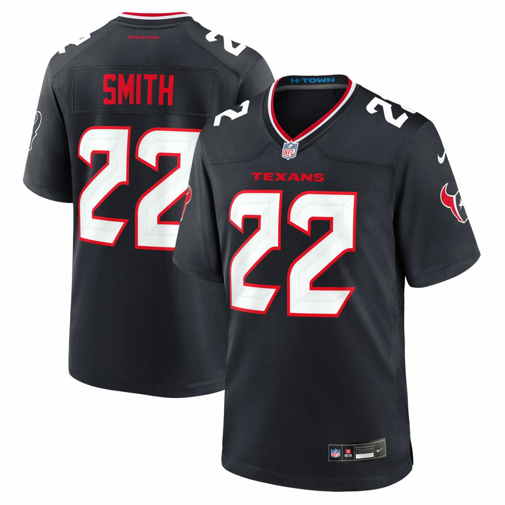 Nike Jaylin Smith Houston Texans Team Game Jersey Navy