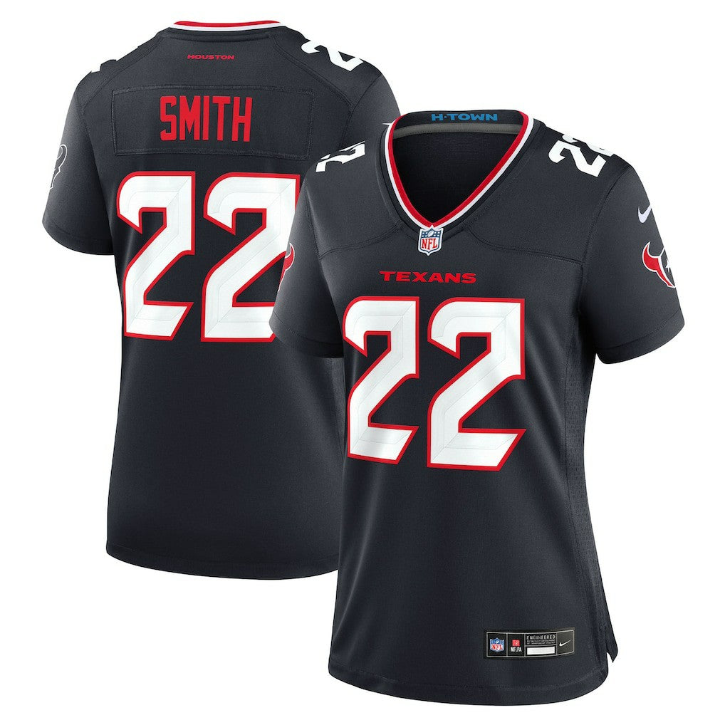 Nike Jaylin Smith Houston Texans Women's Team Game Jersey Navy
