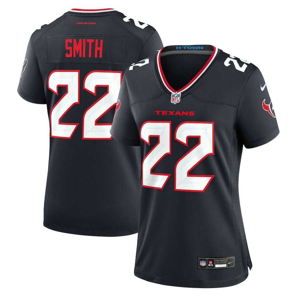 Nike Jaylin Smith Houston Texans Women's Team Game Jersey Navy