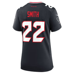 Nike Jaylin Smith Houston Texans Women's Team Game Jersey Navy