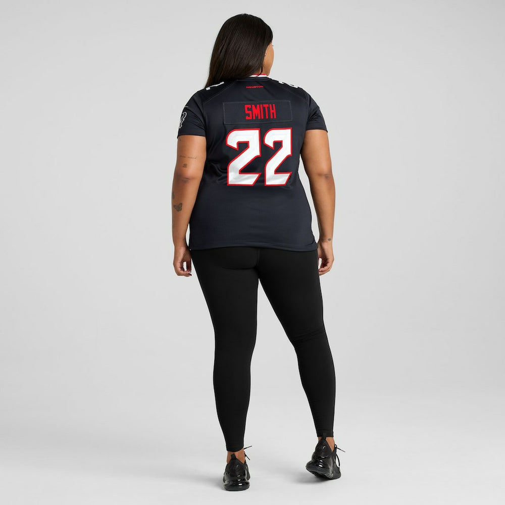 Nike Jaylin Smith Houston Texans Women's Team Game Jersey Navy