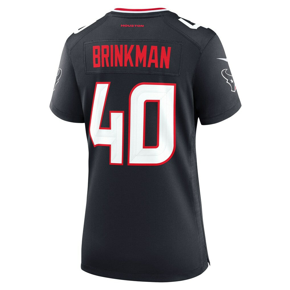 Nike Austin Brinkman Houston Texans Women's Team Game Jersey Navy