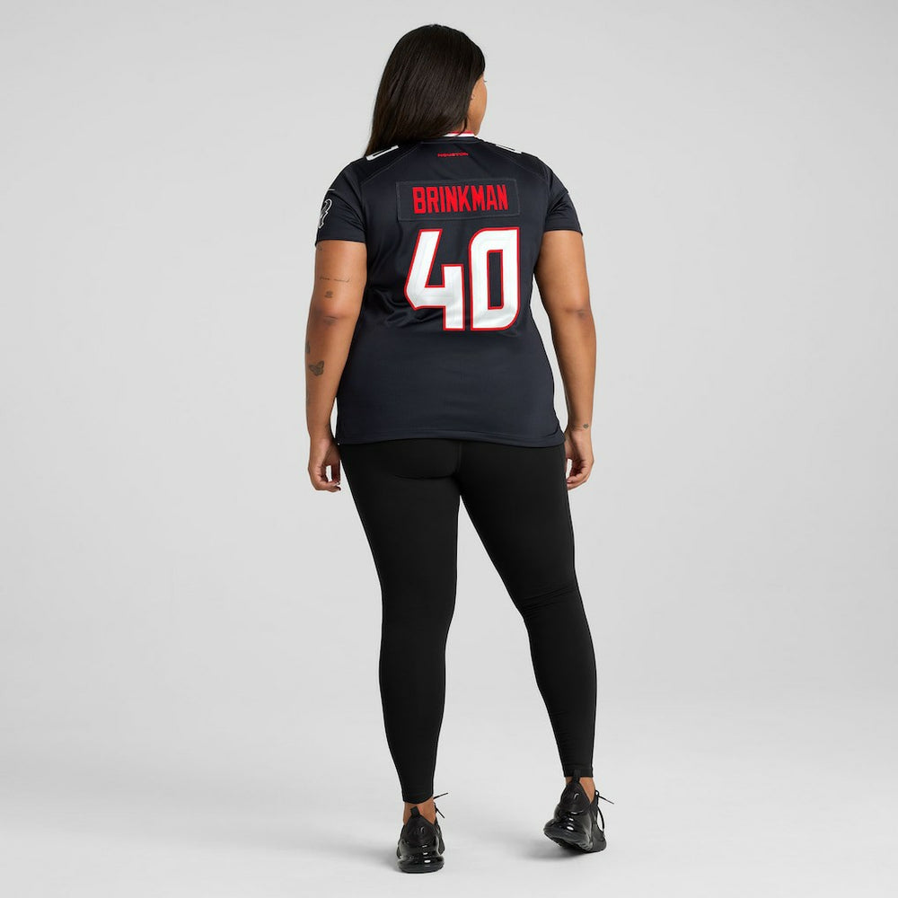 Nike Austin Brinkman Houston Texans Women's Team Game Jersey Navy