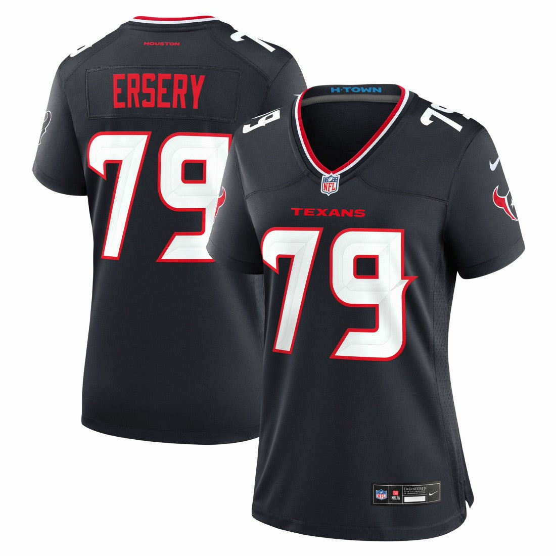 Nike Aireontae Ersery Houston Texans Women's Team Game Jersey Navy