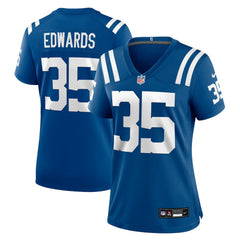 Nike Johnathan Edwards Indianapolis Colts Women's Team Game Jersey Royal