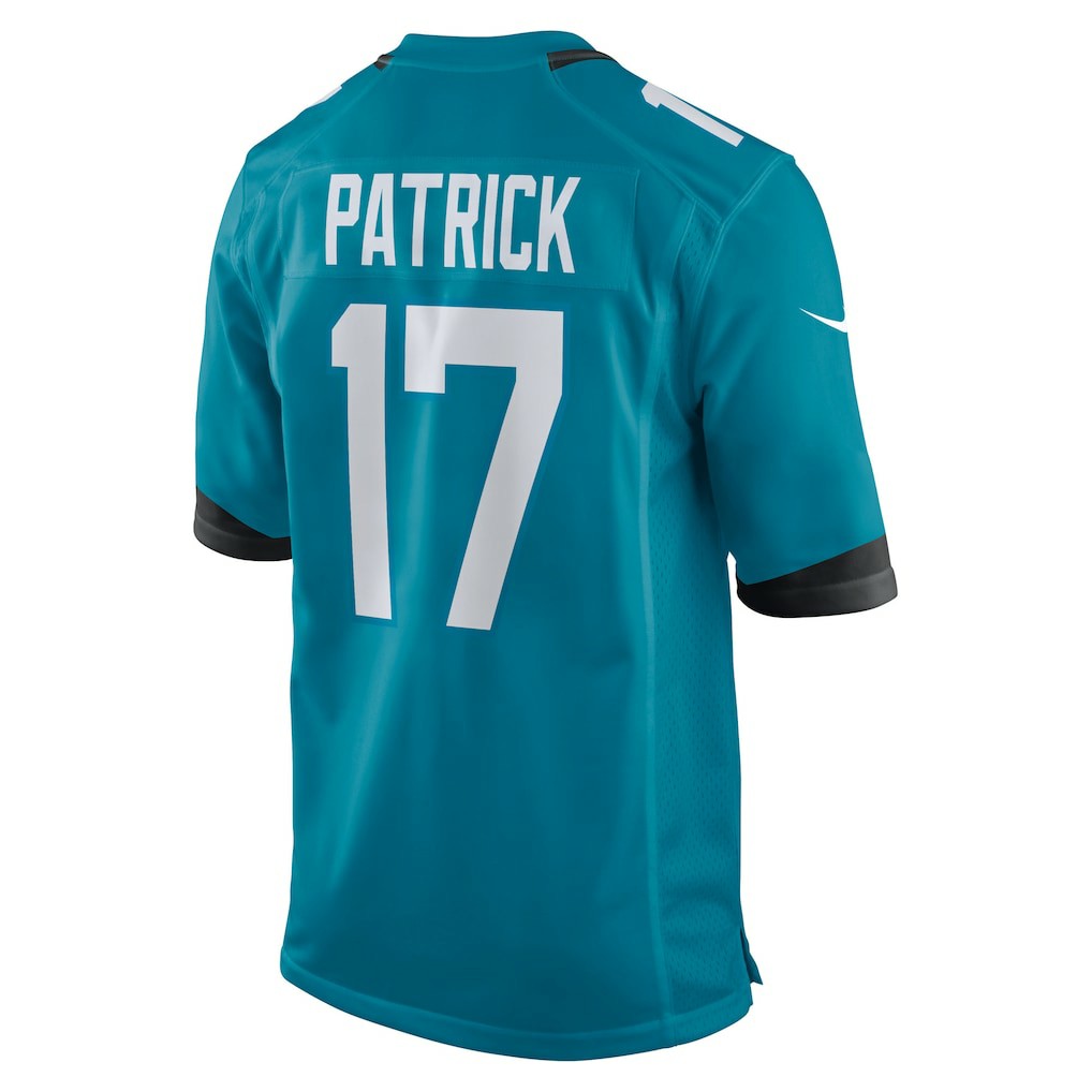 Nike Tim Patrick Jacksonville Jaguars Team Game Jersey Teal