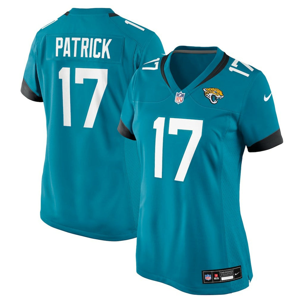 Nike Tim Patrick Jacksonville Jaguars Women's Team Game Jersey Teal
