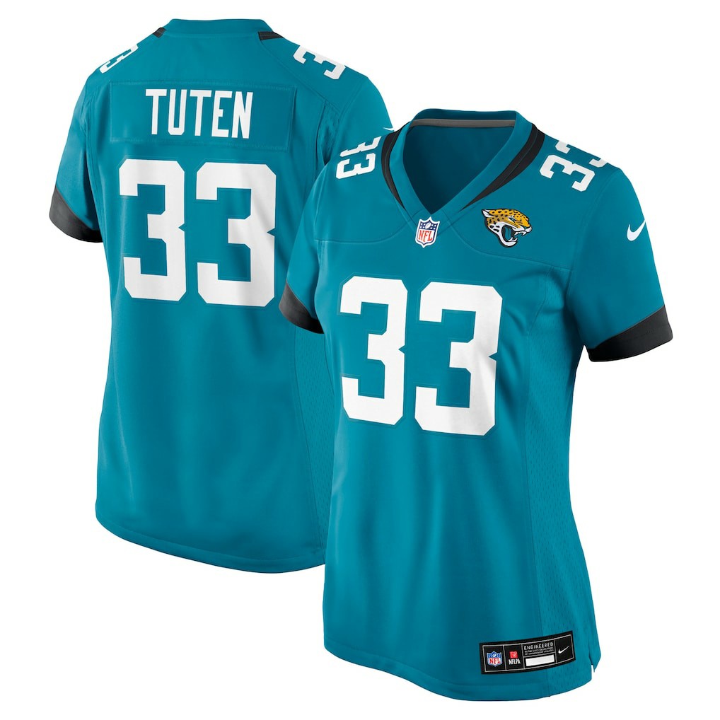 Nike Bhayshul Tuten Jacksonville Jaguars Women's Team Game Jersey Teal