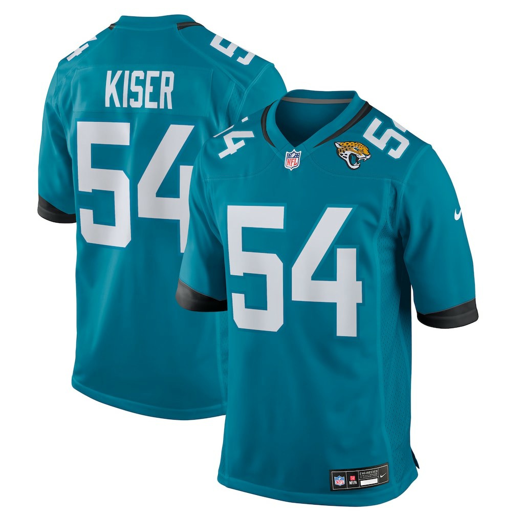 Nike Jack Kiser Jacksonville Jaguars Team Game Jersey Teal