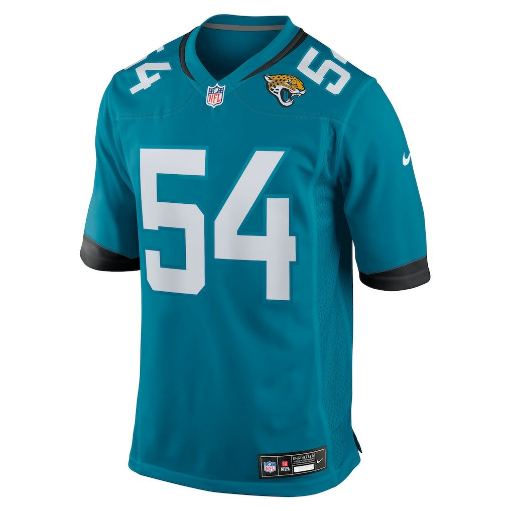 Nike Jack Kiser Jacksonville Jaguars Team Game Jersey Teal