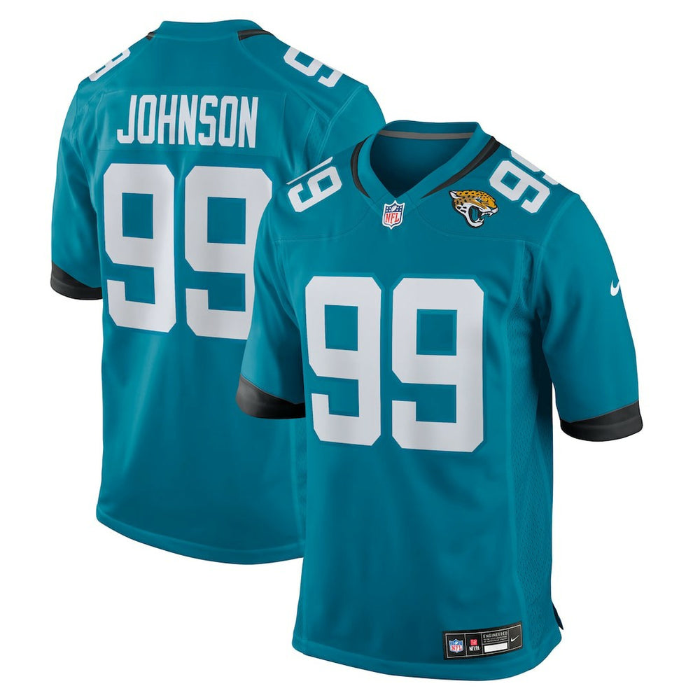 Nike Austin Johnson Jacksonville Jaguars Team Game Jersey Teal