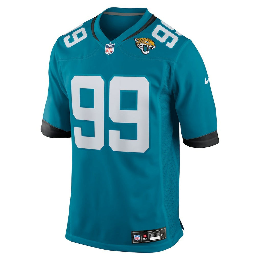 Nike Austin Johnson Jacksonville Jaguars Team Game Jersey Teal