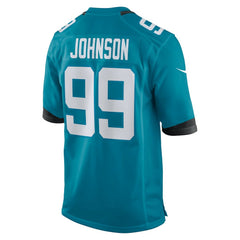 Nike Austin Johnson Jacksonville Jaguars Team Game Jersey Teal