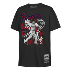 Chipper Jones Atlanta Braves Mitchell & Ness Youth Chalked Up Player T-Shirt - Black - Mitchell & Ness on Sale
