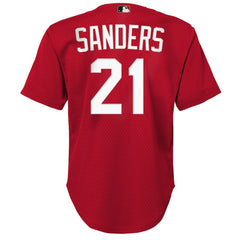 Deion Sanders Cincinnati Reds Mitchell & Ness Youth Cooperstown Mesh Batting Practice Jersey - Red - Mitchell & Ness on Sale