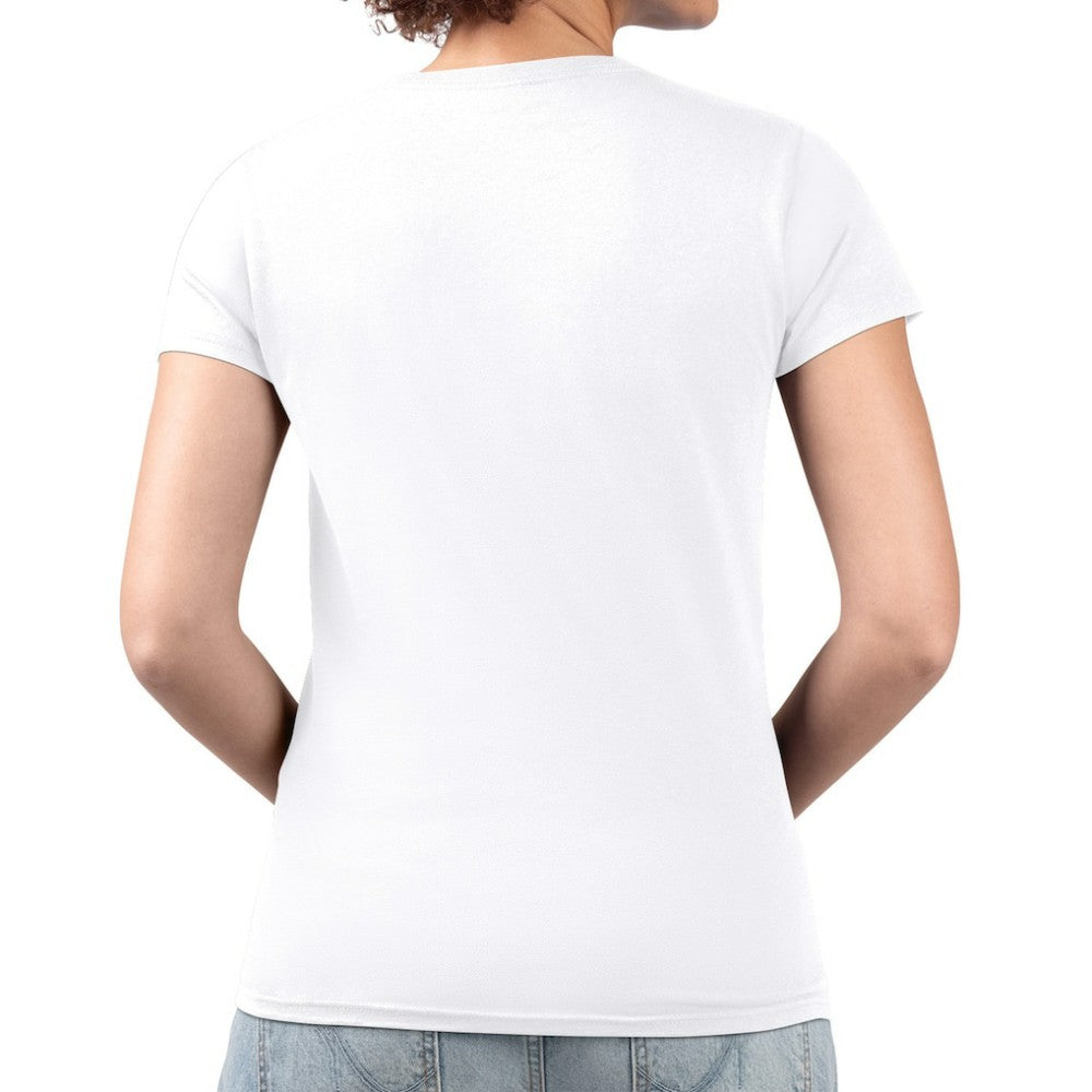 Arizona Diamondbacks G-III 4Her by Carl Banks Women's Metallic Drop Lightweight V-Neck T-Shirt - White - MLB Discount