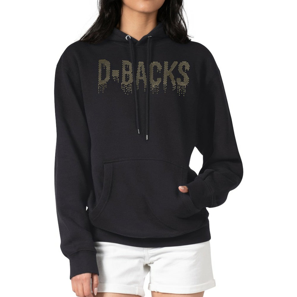Arizona Diamondbacks G-III 4Her by Carl Banks Women's Metallic Drop Fleece Hoodie - Black - MLB Online