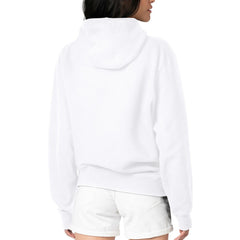 Cleveland Guardians G-III 4Her by Carl Banks Women's Metallic Drop Fleece Hoodie - White - MLB Sale
