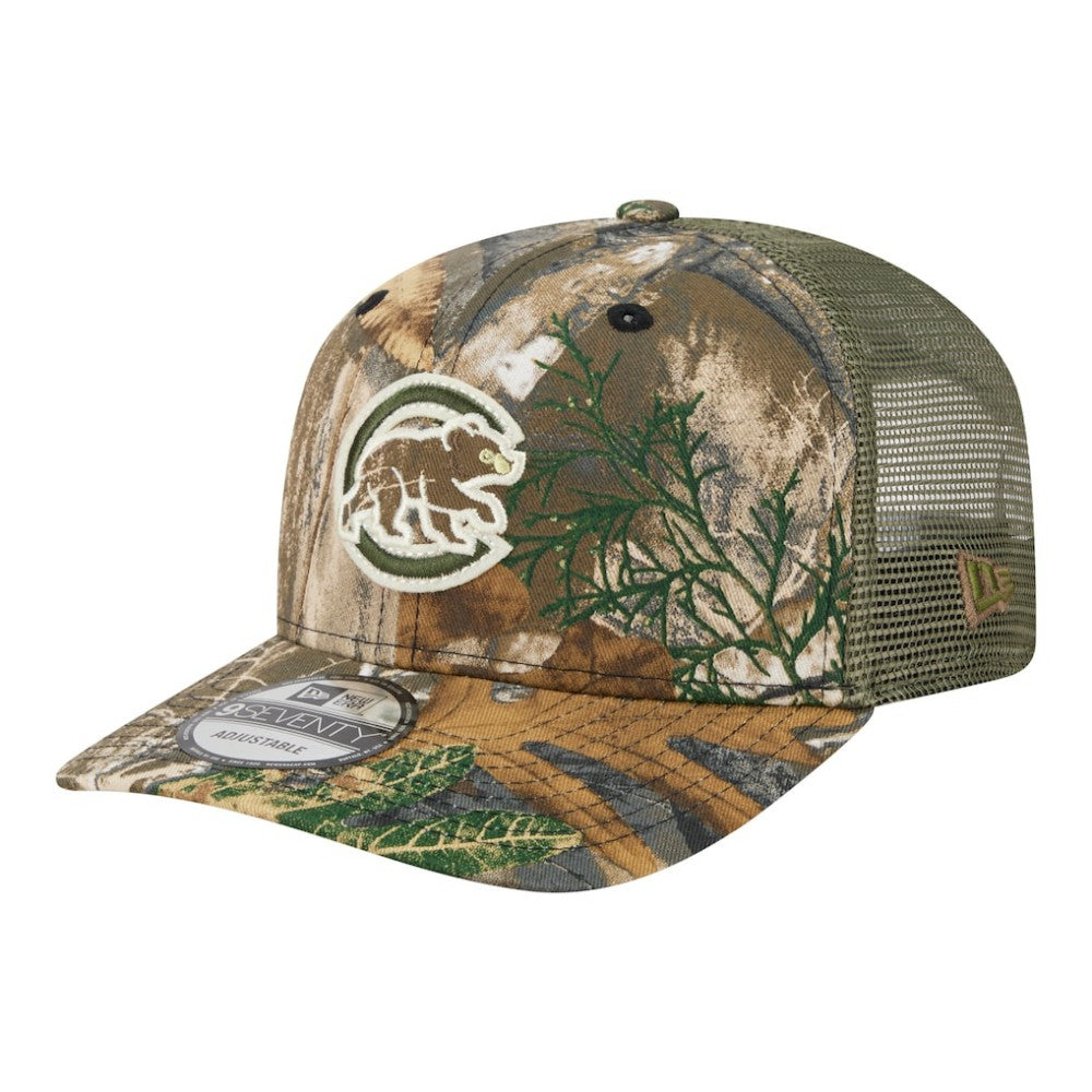 Chicago Cubs New Era Realtree 9SEVENTY Adjustable Hat - Camo - New Era Discount