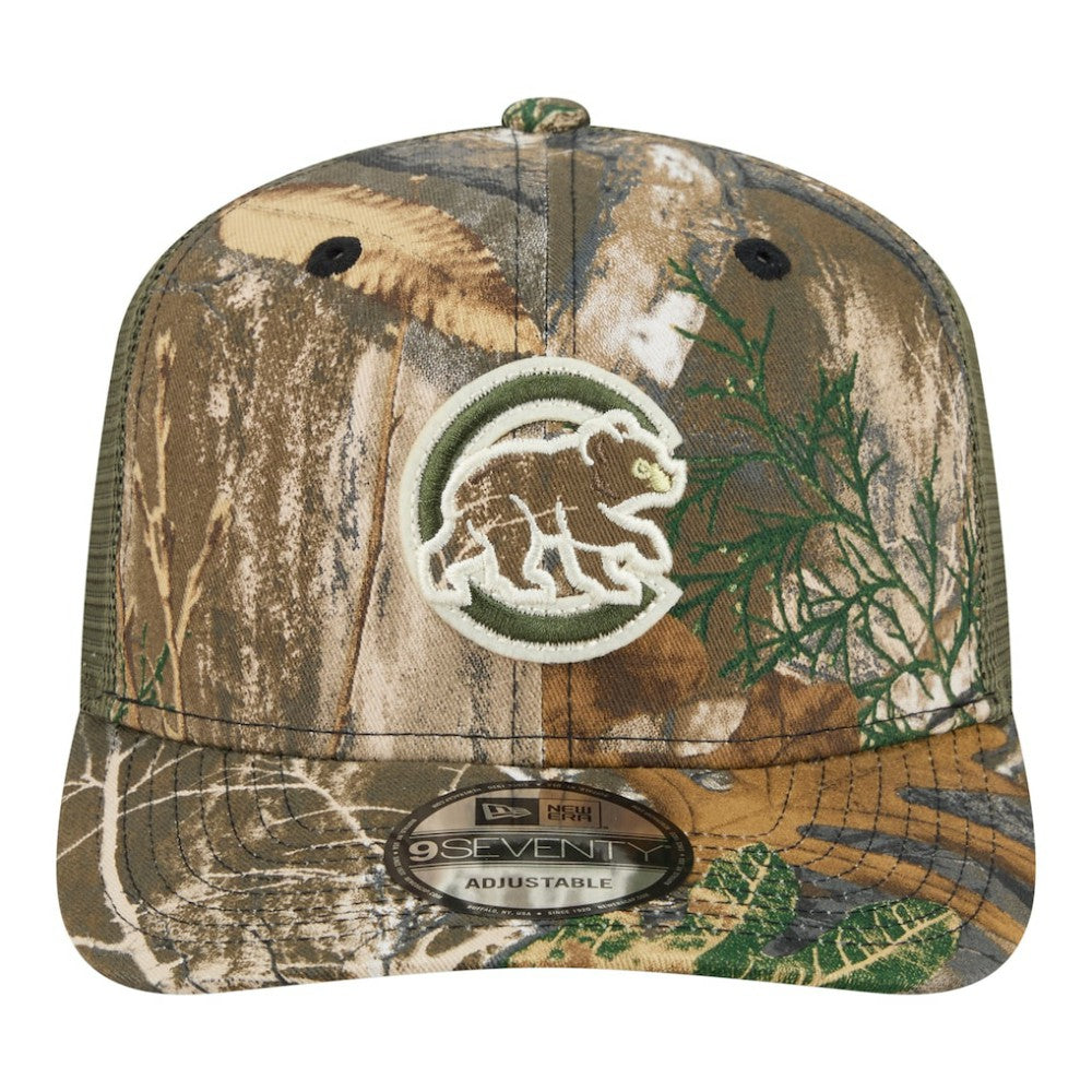 Chicago Cubs New Era Realtree 9SEVENTY Adjustable Hat - Camo - New Era Discount