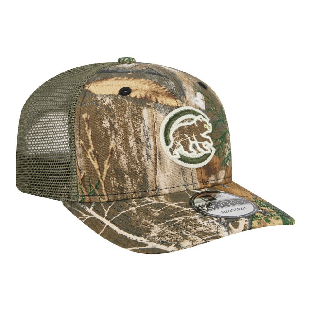 Chicago Cubs New Era Realtree 9SEVENTY Adjustable Hat - Camo - New Era Discount