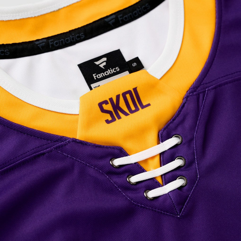 Fanatics Justin Jefferson Minnesota Vikings Hockey Jersey Purple