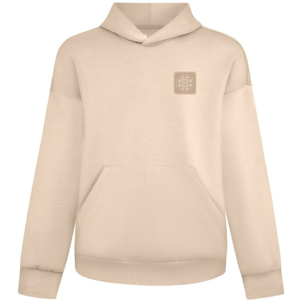 Boston Bruins Levelwear Unisex Tri-Blend Luxe Signature Hoodie - Khaki - NHL 203479946