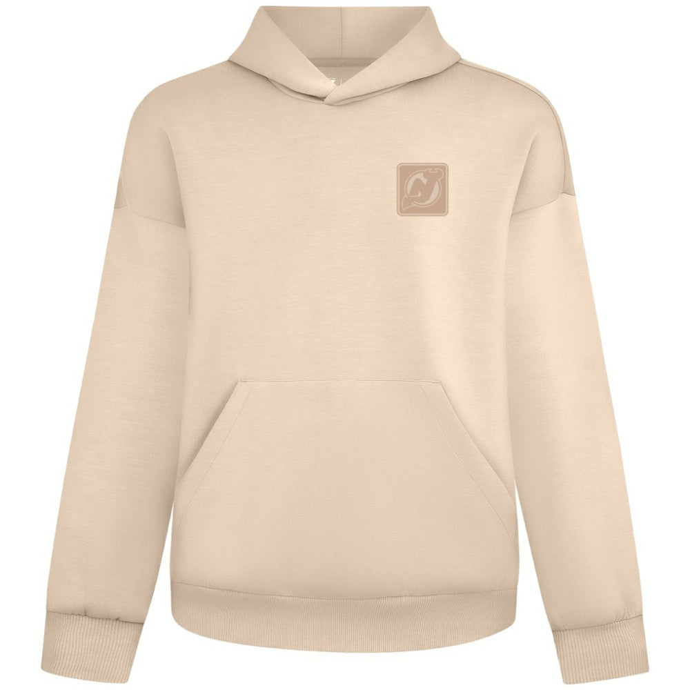 New Jersey Devils Levelwear Unisex Tri-Blend Luxe Signature Hoodie - Khaki - NHL 203479947