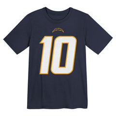 Nike Justin Herbert Los Angeles Chargers Youth Name & Number T-Shirt Navy