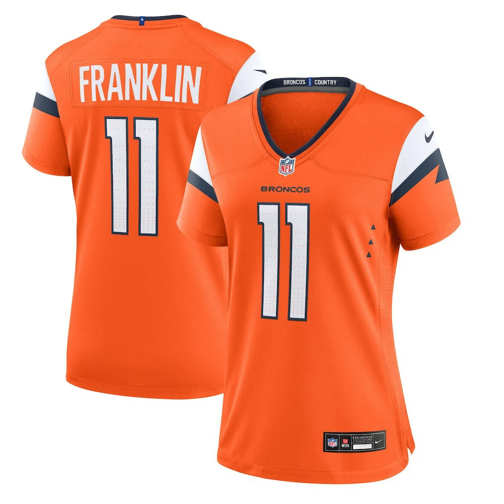 Nike Troy Franklin Denver Broncos Women's Team Game Jersey Orange