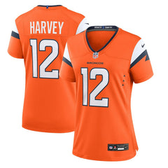 Nike RJ Harvey Denver Broncos Women's Team Game Jersey Orange