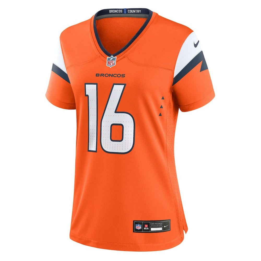 Nike Jeremy Crawshaw Denver Broncos Women's Team Game Jersey Orange