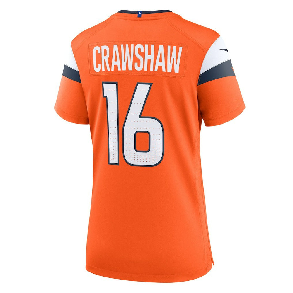 Nike Jeremy Crawshaw Denver Broncos Women's Team Game Jersey Orange