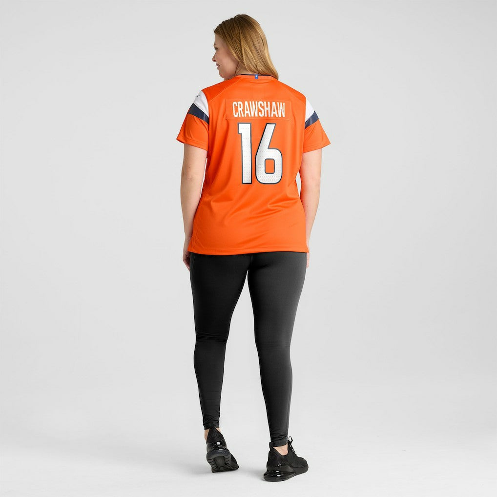 Nike Jeremy Crawshaw Denver Broncos Women's Team Game Jersey Orange