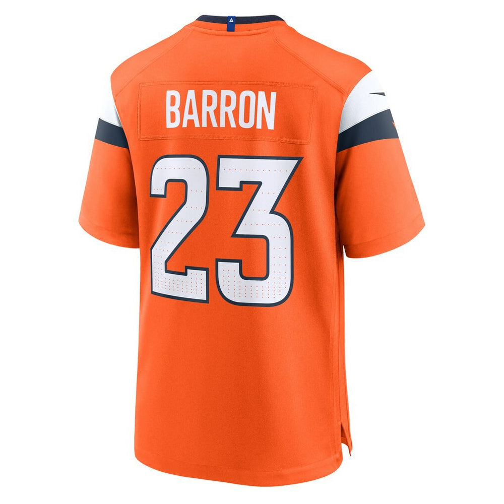Nike Jahdae Barron Denver Broncos Team Game Jersey Orange