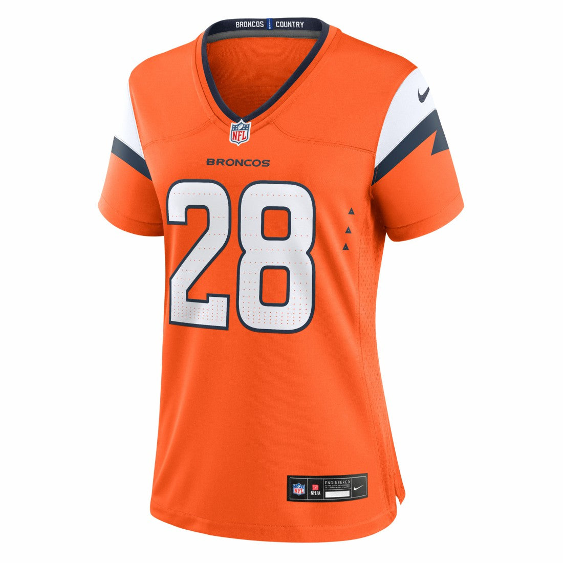 Nike Tyler Badie Denver Broncos Women's Team Game Jersey Orange