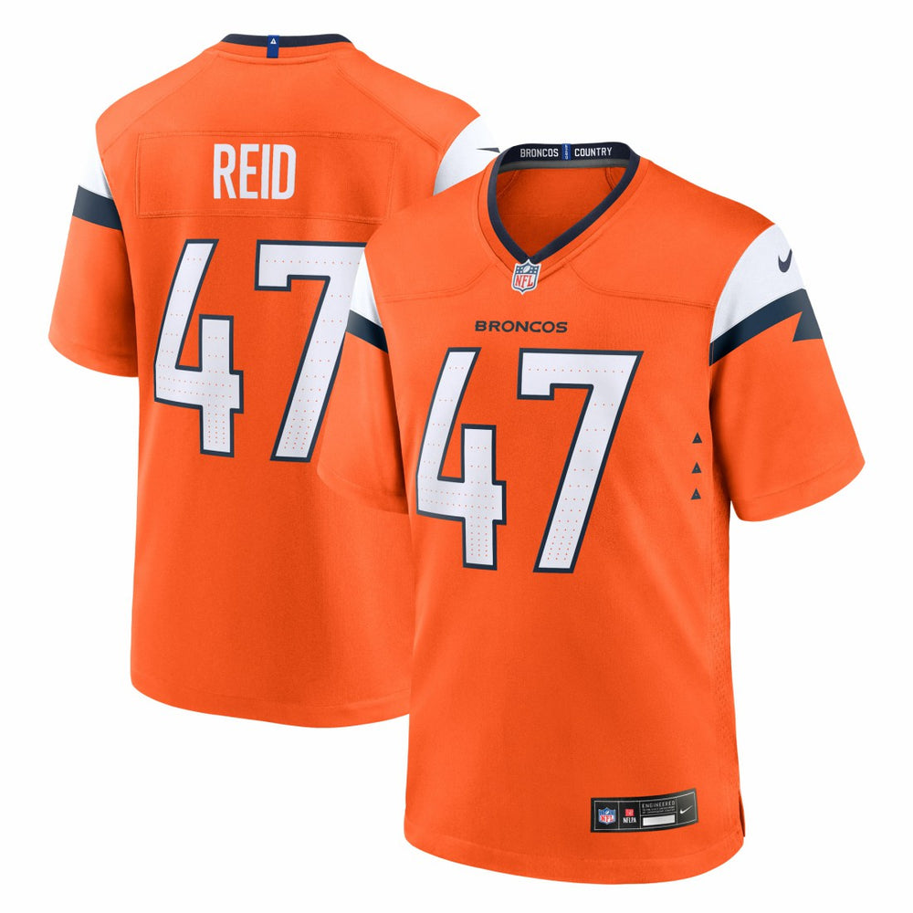 Nike Karene Reid Denver Broncos Team Game Jersey Orange
