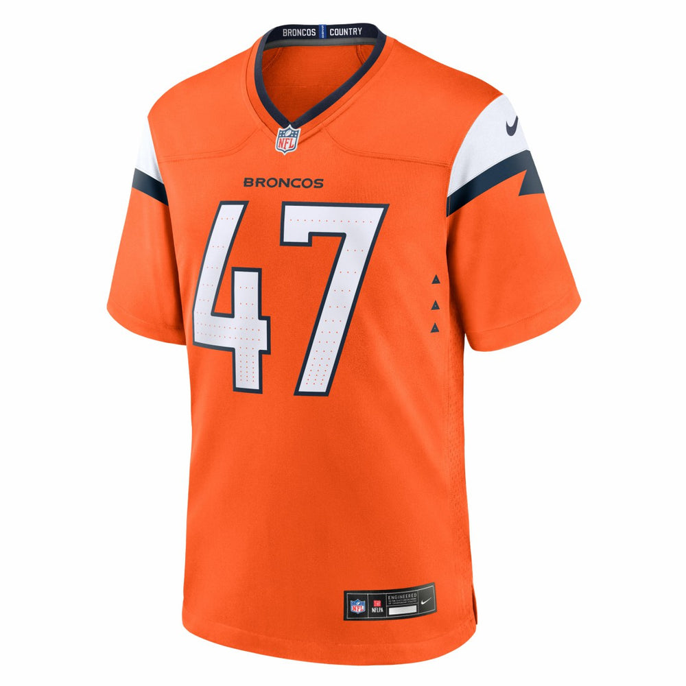 Nike Karene Reid Denver Broncos Team Game Jersey Orange