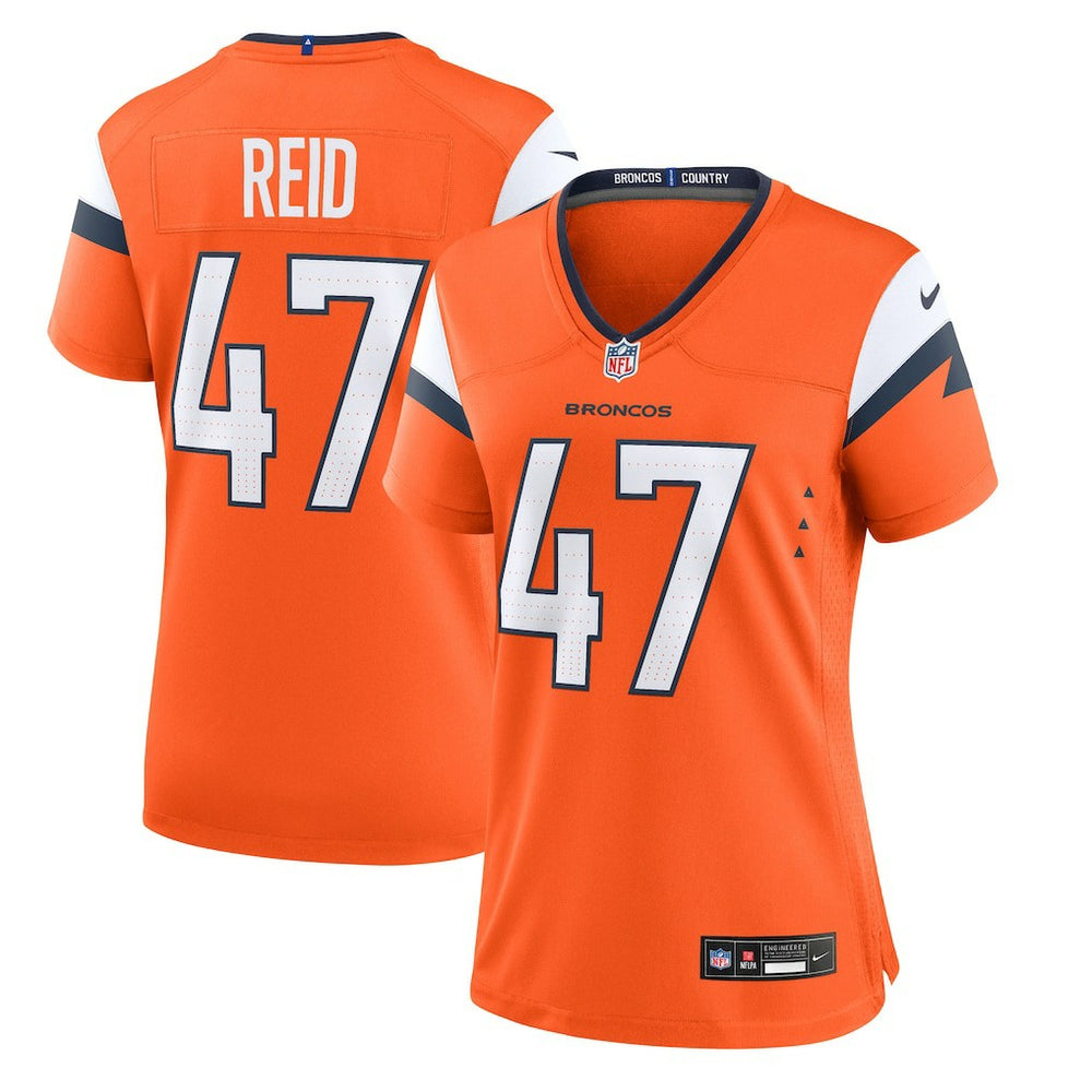 Nike Karene Reid Denver Broncos Women's Team Game Jersey Orange