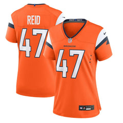 Nike Karene Reid Denver Broncos Women's Team Game Jersey Orange