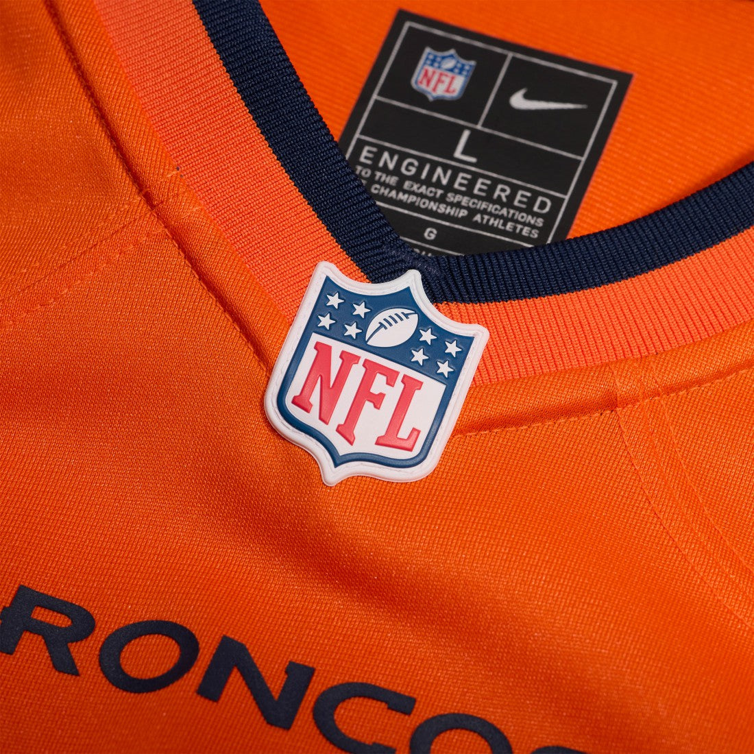 Nike Que Robinson Denver Broncos Team Game Jersey Orange