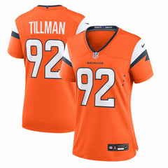 Nike Dondrea Tillman Denver Broncos Women's Team Game Jersey Orange