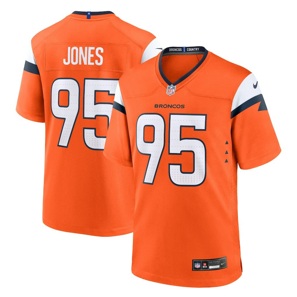 Nike Sai'vion Jones Denver Broncos Team Game Jersey Orange