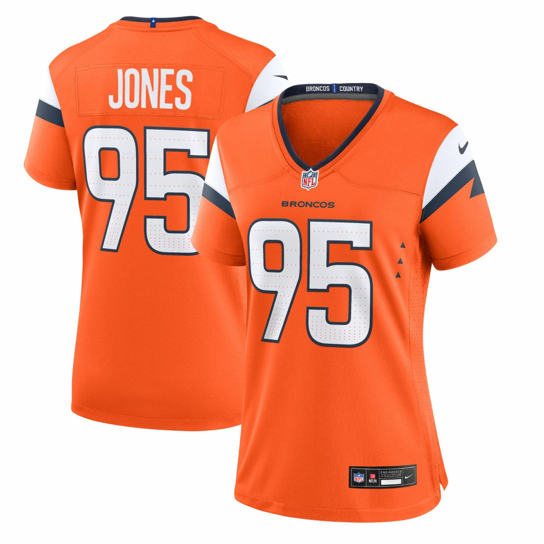 Nike Sai'vion Jones Denver Broncos Women's Team Game Jersey Orange