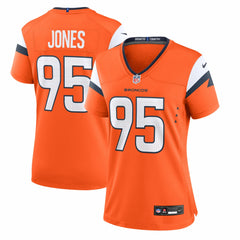 Nike Sai'vion Jones Denver Broncos Women's Team Game Jersey Orange