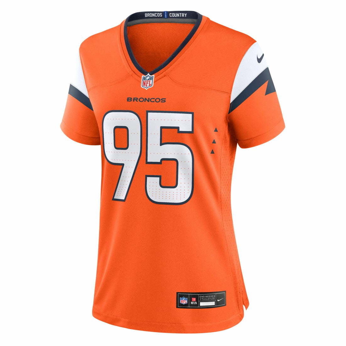 Nike Sai'vion Jones Denver Broncos Women's Team Game Jersey Orange