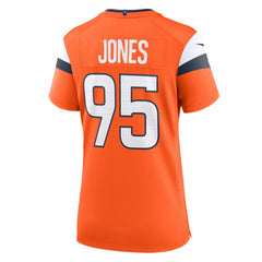 Nike Sai'vion Jones Denver Broncos Women's Team Game Jersey Orange