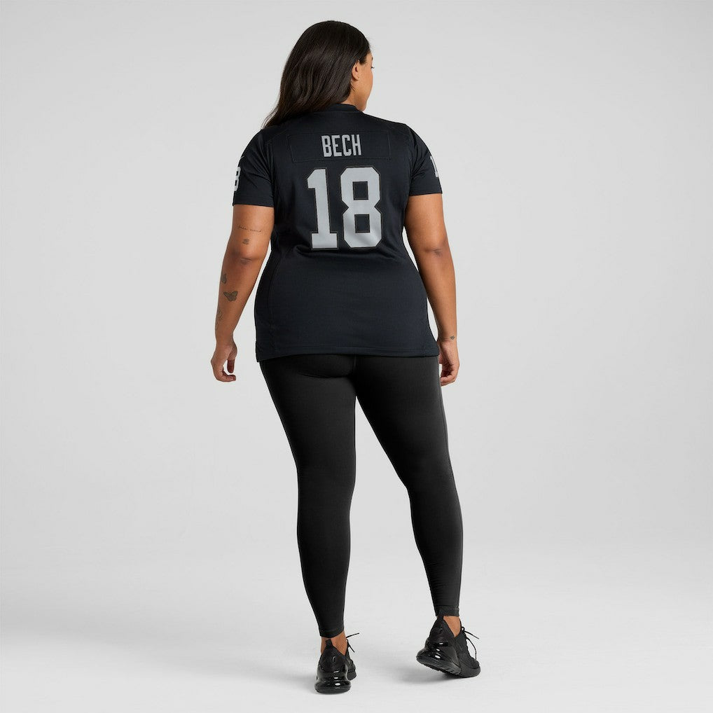 Nike Jack Bech Las Vegas Raiders Women's Team Game Jersey Black